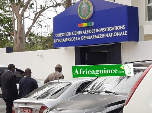 Arrivée de Kassory Fofana à la gendarmerie, le 28 février 2022