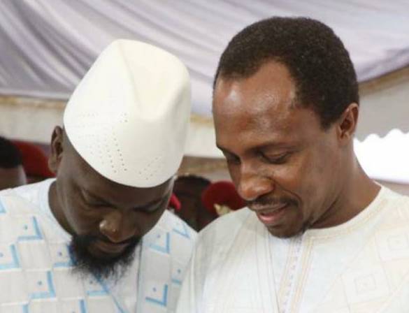 Colonel Mamadi Doumbouya, président de la transition guinéenne et son conseiller Thierno Mamadou Bah