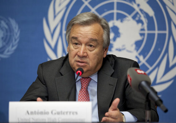Antonio Guteress, Secrétaire Général de l’Organisation des Nations-Unies