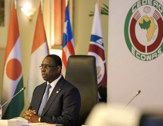 Le chef d'Etat Sénégalais, Macky Sall, président en exercice de l'Union Africaine