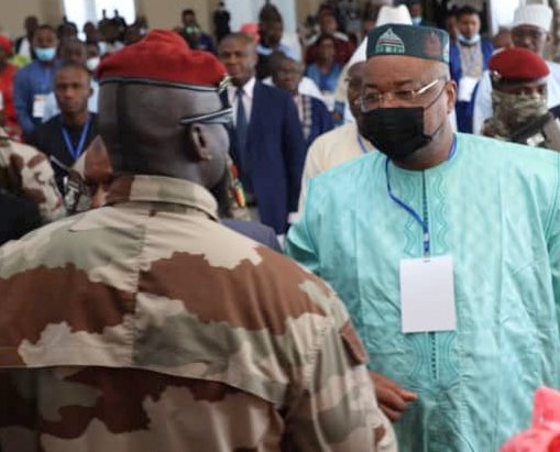 Mamadou Sylla, président de l'UDG et Mamadi Doumbouya président de la transition