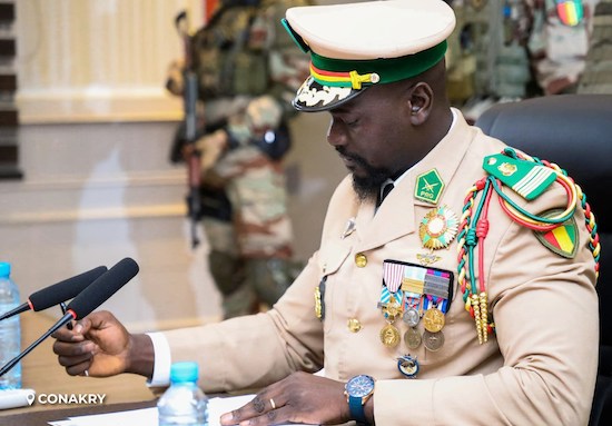 Colonel Mamadi Doumbouya, président de la transition guinéenne