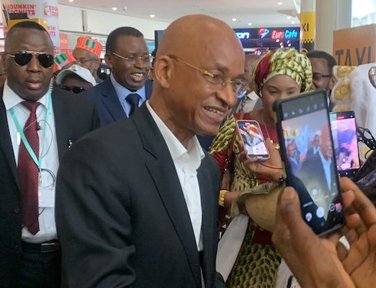 Feature image Cellou Dalein Diallo, leader de l'UFDG accueilli par ses partisans à New-York