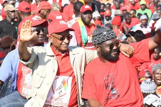 Cellou Dalein Diallo, leader de l'UFDG et Foniké Mengué