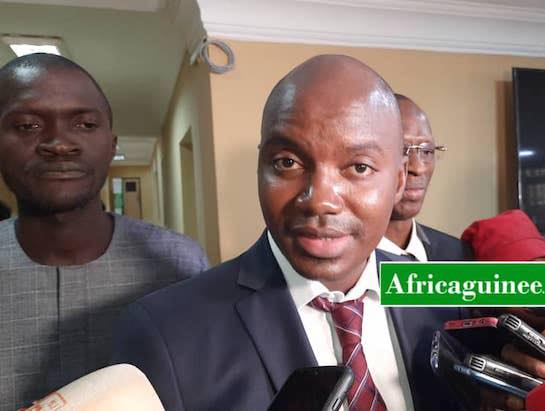 Ibrahima Diallo, chargé des opérations du FNDC et Sékou Koundouno