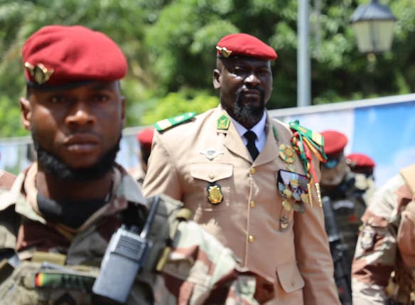 Colonel Mamadi Doumbouya, président de la transition guinéenne