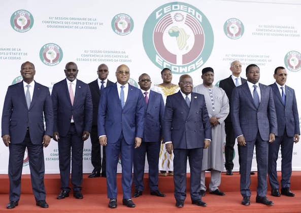 Des dirigeants de la CEDEAO réunis à Accra, dimanche 03 juillet 2022
