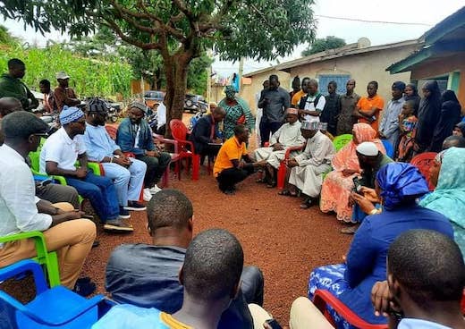 Une délégation du FNDC reçue dans la ville de Mamou