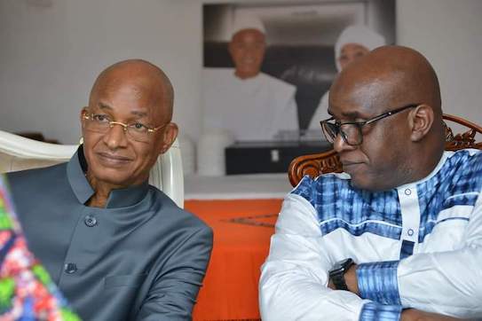 De gauche à droite, Cellou Dalein Diallo et Fodé Oussou Fofana