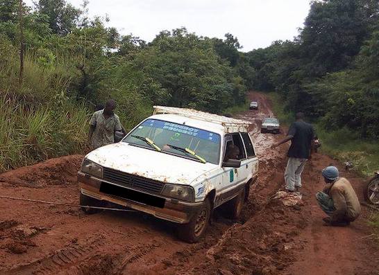 Route dégradée au Foutah, image d'archive