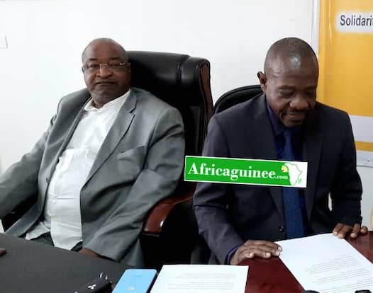 Mamadou Sylla et un de ses alliés de la Cored