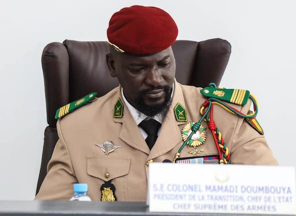 Colonel Mamadi Doumbouya, président de la transition guinéenne