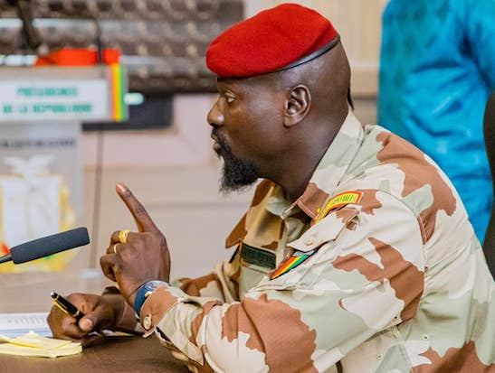 Colonel Mamadi Doumbouya, président de la transition guinéenne