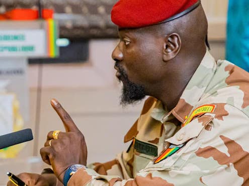 Colonel Mamadi Doumbouya, président de la transition guinéenne