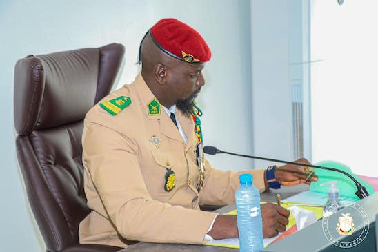 Colonel Mamadi Doumbouya, président de la transition guinéenne