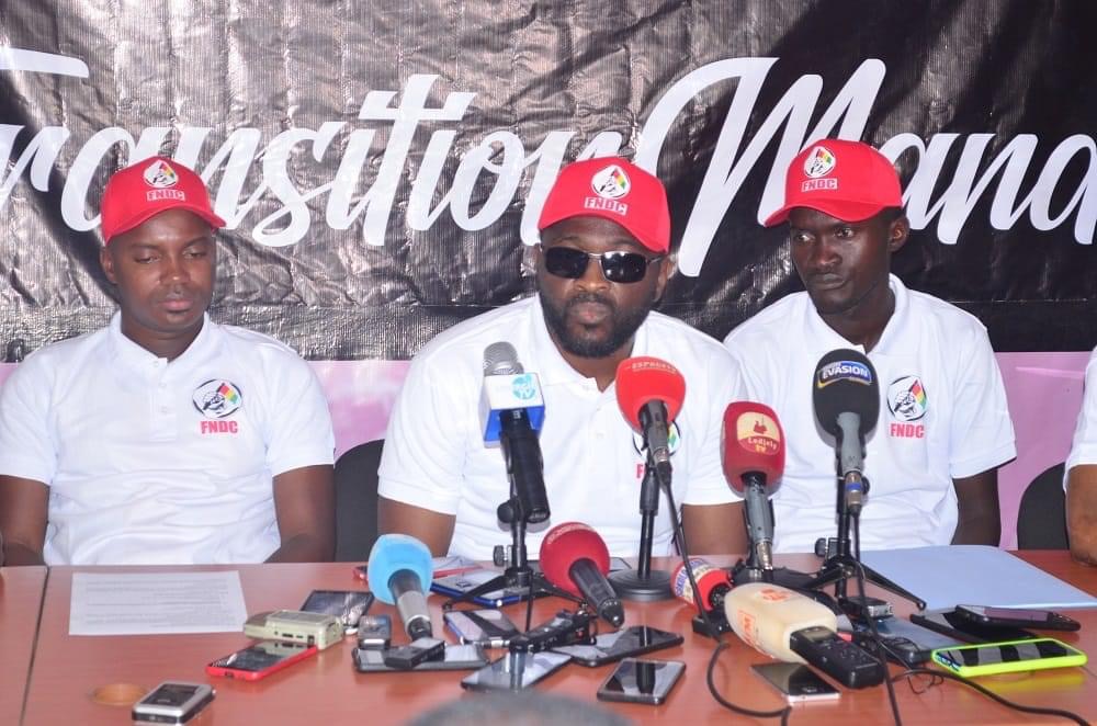 Des leaders du FNDC, image d'archive