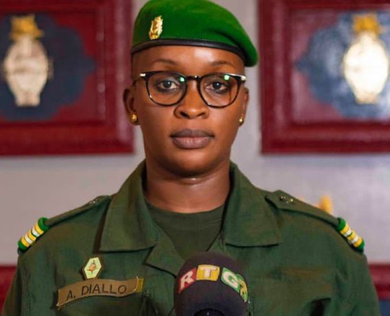 Lieutenant colonel Aminata Diallo, porte-parole du CNRD