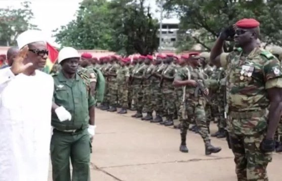 Alpha Condé, l'ancien président guinéen et son tombeur colonel Mamadi Doumbouya, image d'archive