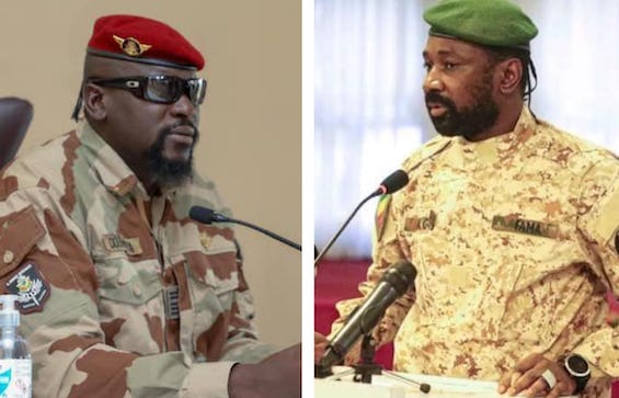 Feature image Les colonels Mamadi Doumbouya et Assimi Goita