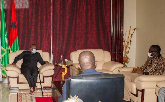 Des dirigeants du FNDC reçus par Embalo à Bissau, image d'archive
