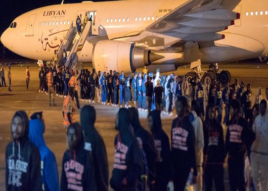 Feature image Des migrants guinéens accueillis à Conakry, crédit photo OIM Guinée