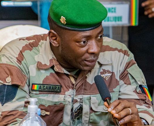 Colonel Amara Camara, ministre Secrétaire Général et porte-parole de la Présidence de la République