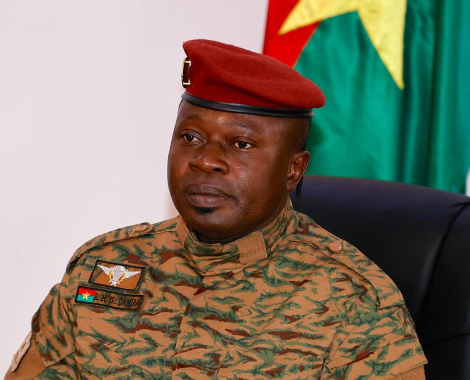 Lieutenant-colonel Paul Henri Sandaogo Damiba, chef de la junte Burkinabé