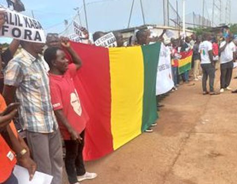 Manifestation de guinéens à Bissau