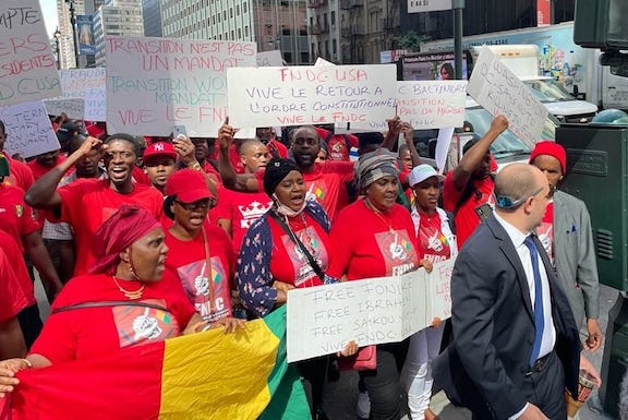 Manifestation de guinéens à New-York