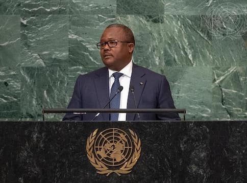 Umaro Sissoco Embalo, président de la Guinée Bissau et président en exercice de la Cedeao