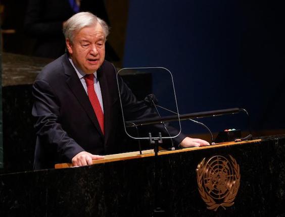 Antonio Guteress, Secrétaire Général de l’Organisation des Nations-Unies