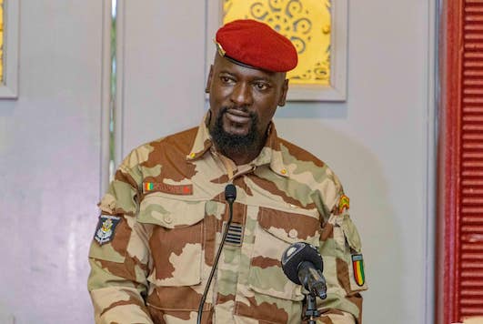 Colonel Mamadi Doumbouya, président de la transition guinéenne