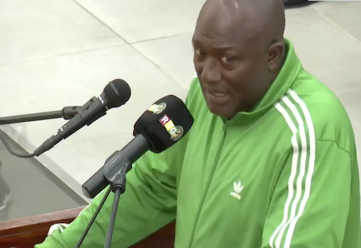 Toumba Diakité à la barre