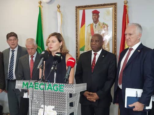 Jolita Pons, cheffe de la délégation de l'UE en Guinée (M)