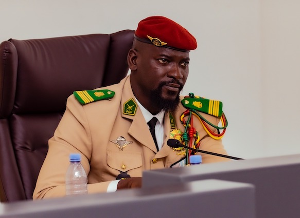 Colonel Mamadi Doumbouya, président de la transition guinéenne