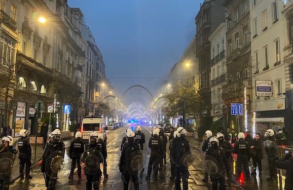 Feature image Emeutes à Bruxelles après la défaite de la Belgique face au Maroc