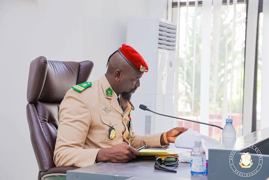 Colonel Mamadi Doumbouya, président de la transition guinéenne