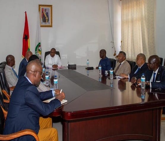 Des acteurs politiques guinéens reçus en audience par Umaro Sissoco Embalo