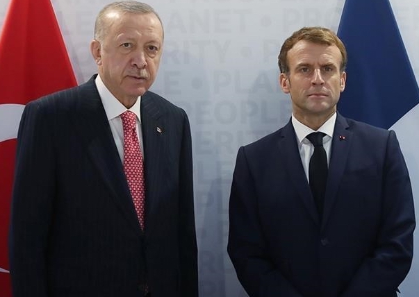 Recep Tayyip Erdoğan et Emmanuel Macron
