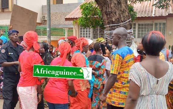 Manifestation à Kaloum