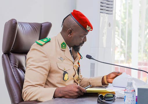 Colonel Mamadi Doumbouya, président de la transition guinéenne