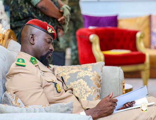 Colonel Mamadi Doumbouya, président de la transition guinéenne