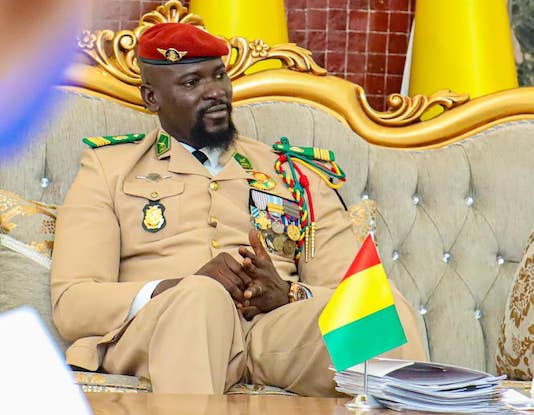 Colonel Mamadi Doumbouya, président de la transition guinéenne