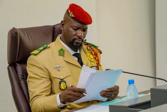 Colonel Mamadi Doumbouya, président de la transition guinéenne, crédit photo Présidence de la République