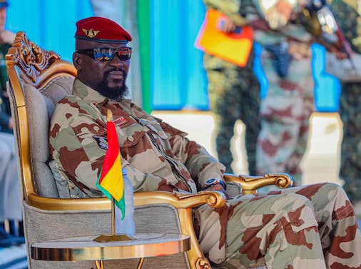 Colonel Mamadi Doumbouya, président de la transition guinéenne