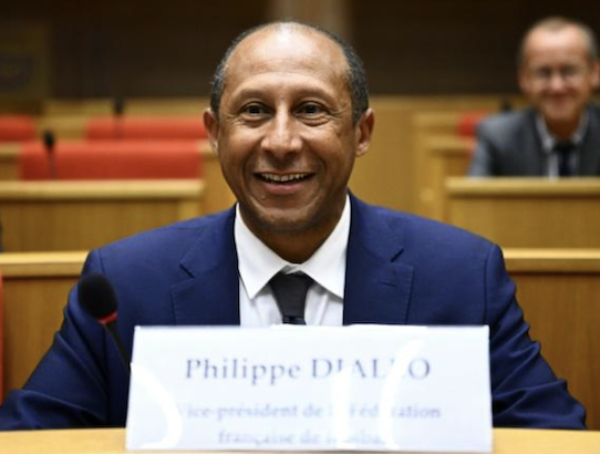 Philippe Diallo, président par intérim de la Fédération française de football (FFF), crédit photo AFP