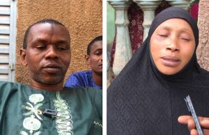 Les parents de Ibrahima Diallo, une des victimes de la répression de la manifestation du 16 février