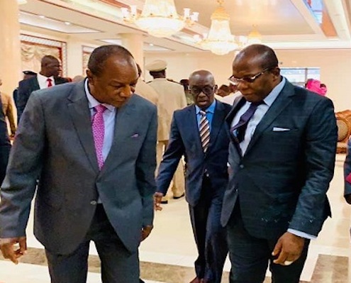Alpha Condé le président déchu et son ancien Premier ministre Kassory Fofana