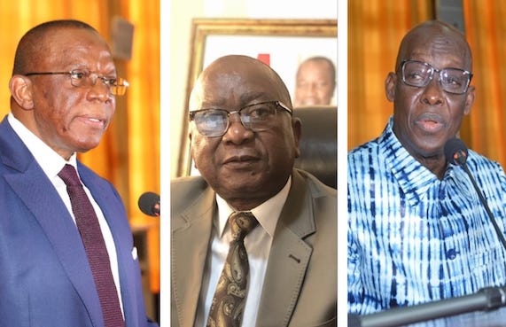 Dr Ibrahima Kassory Fofana, ancien premier ministre de Guinée, Oyé Guilavogui, et Dr Mohamed Diané