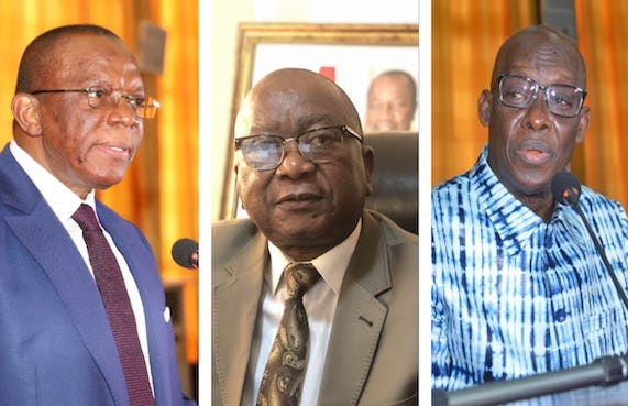 Feature image Dr Ibrahima Kassory Fofana, ancien premier ministre de Guinée, Oyé Guilavogui, et Dr Mohamed Diané